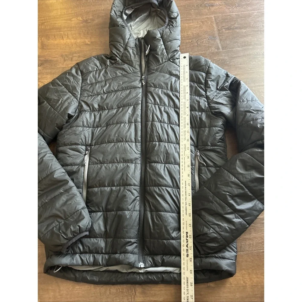 Men's Decathalon Forclaz Men's MT100 Hooded Synthetic Jacket Black Size Medium
